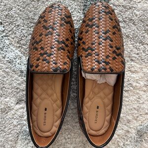 NEW Birdies Sterling Cognac Basketweave — size 9